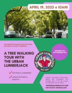 THE URBAN LUMBERJACK WALKING TOUR RETURNS